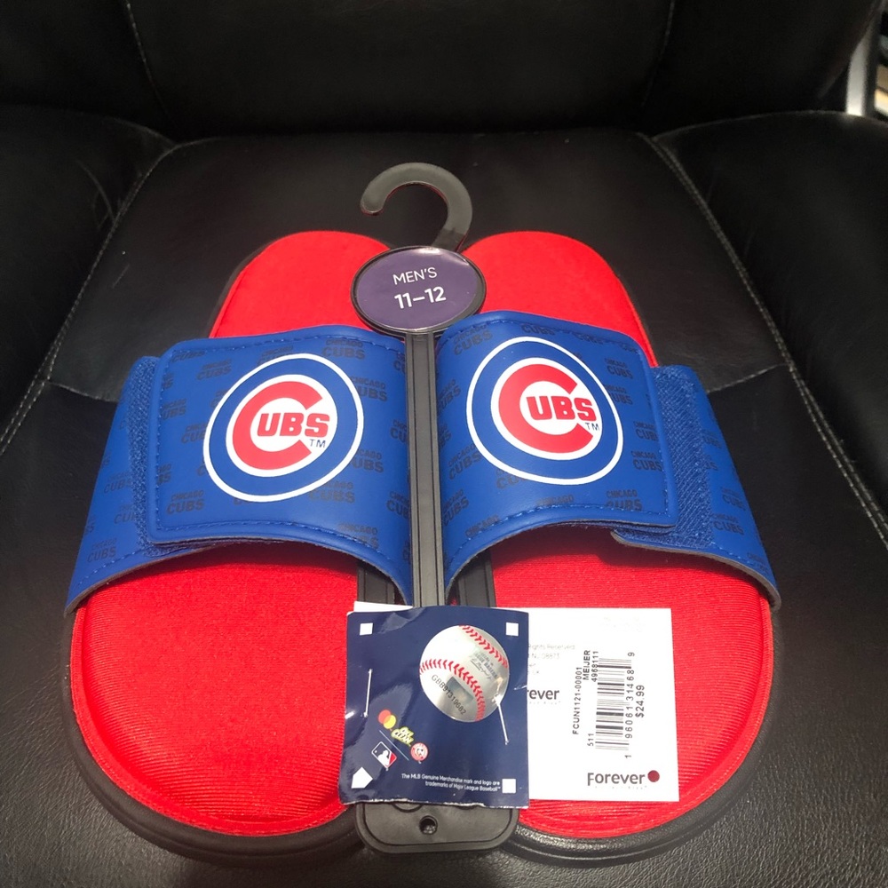 Chicago Cubs Mens Sandal Slides. Size 11-12